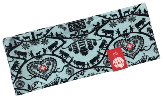 Stirnband Scherenschnitt Light Blue